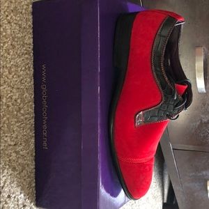 Suede Red Dress Shoes